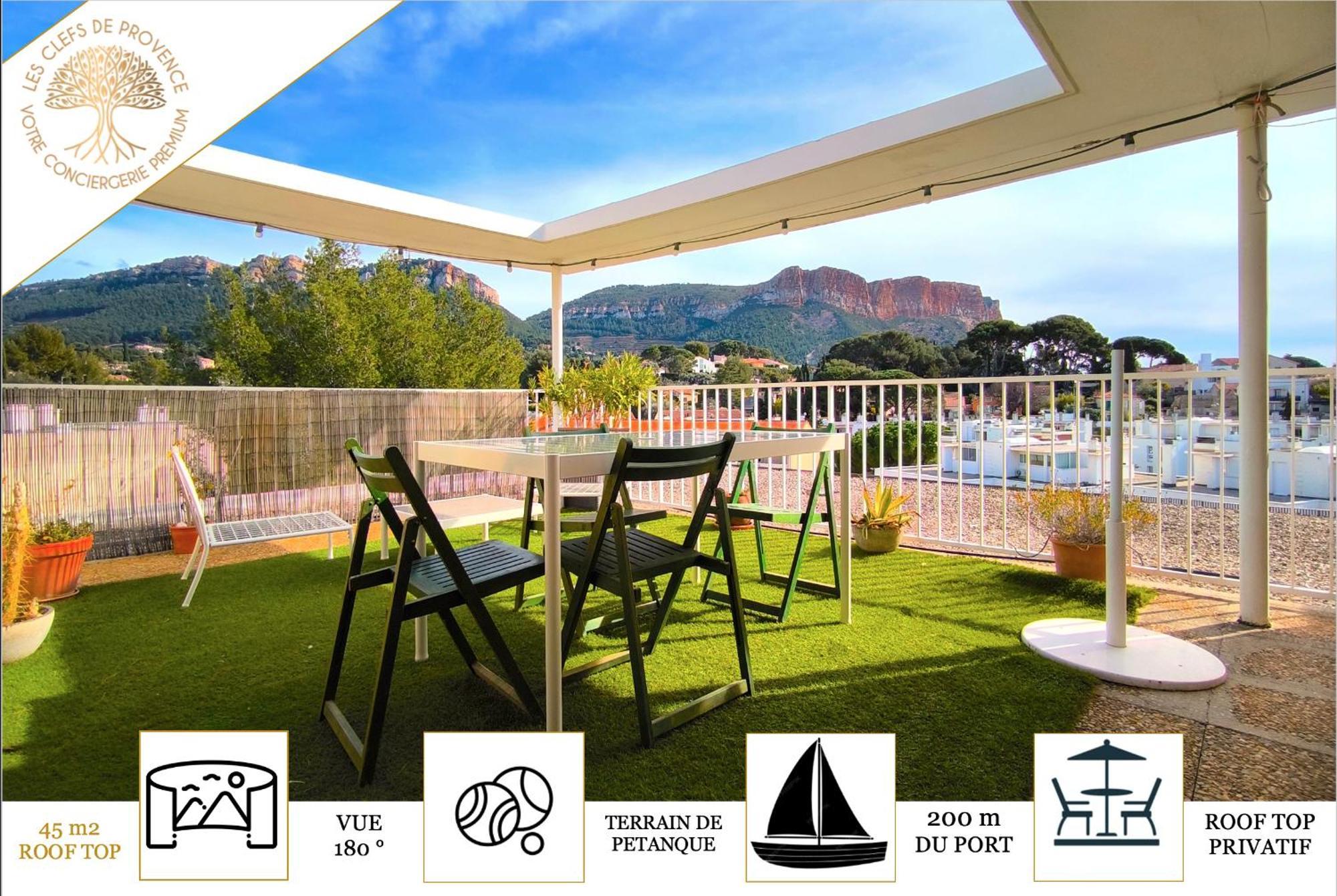 Sunset Garden - Roof Top 45 M2 Vue Mer / Cap Canaille Cassis Buitenkant foto